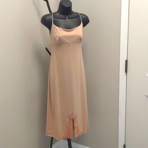 Rag Turquoise beaded slip dress